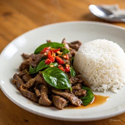 กะเพราเนื้อAuS