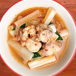 แกงหยวกใส่ไก่วุ้นเส้น