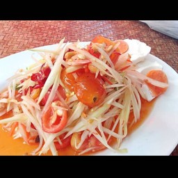 ตำไทย+ไข่เค็ม