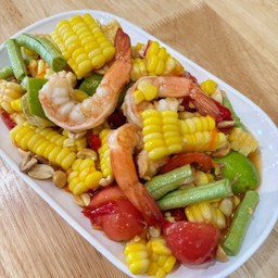 ตำข้าวโพดกุ้งสุก