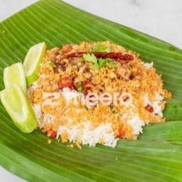 ข้าว โคขุนสับ คั่วพริกเกลือ