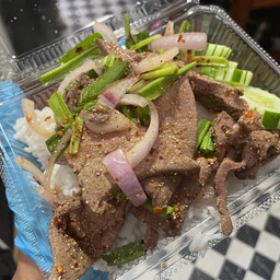 ตับหวานราดข้าว