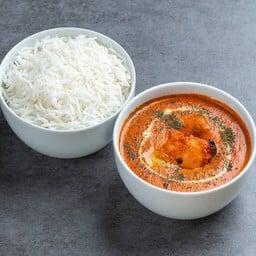 BUTTER CHICKEN WITH STEAM RICE