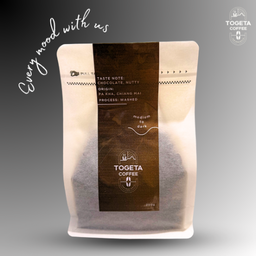 เมล็ดกาแฟอาราบิก้าแท้ 100% สูตรคั่วกลางปนเข้ม 200 กรัม