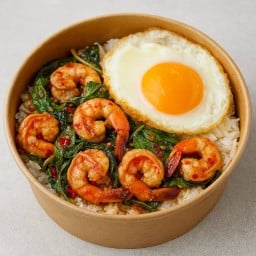 ข้าวกระเทียมพริกสด & ข้าวกระเทียมพริกแห้ง & ข้าวไข่ข้น