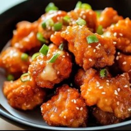 ไก่ทอดคาราเกะราดซอส (ไม่มีข้าว)