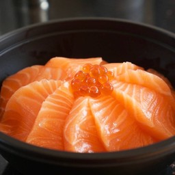 ข้าวหน้าแซลมอน