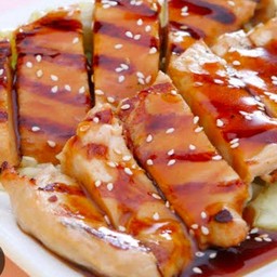 ข้าวหมูทอด+ซอสเทอริยากิ