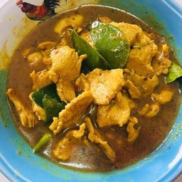 ข้าวแกงพริกหมู + หมูคั่วเกลือ