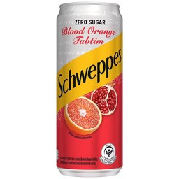 ชเวปส์ น้ำอัดลม บลัดออเร้นท์ทับทิม ไม่มีน้ำตาล 330 มล.(กระป๋อง)