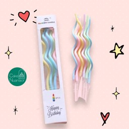 เทียนแท่งยาวเกรียวเรนโบว์