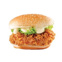 เบอร์เกอร์ไก่ซอสทรัฟเฟิล