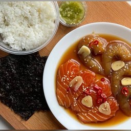 มาร์มอน กุ้งดอง-แซลมอนดอง