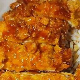 ข้าวไก่ทอด+ซอสเทอริยากิ
