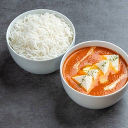 PANEER MAKHANI WITH STEAMED RICE