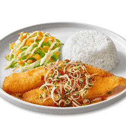 ข้าวสเต็คปลาลุยสวน