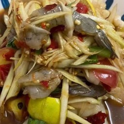 ตำปลาร้ากุ้งสด