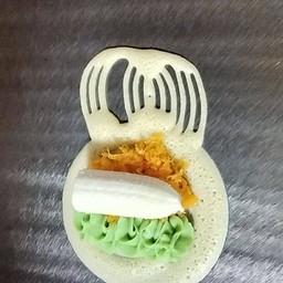 คัสตาร์ดใบเตย+ฝอยทอง+กล้วยหอม