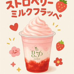 นมสดสตอเบอรี่ ปั่น(ขายดี)