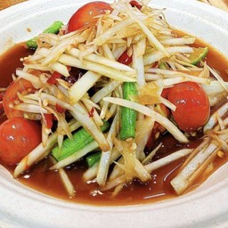 ตำปลาร้า(ไม่ใส่ปูเค็ม)