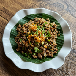 ลาบหมูคั่ว Larb Kua (Spicy Stir-Fried Pork)