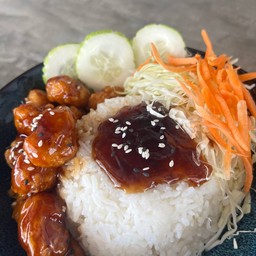 ข้าวหน้าไก่คาราเกะ