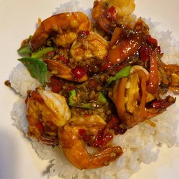 กุ้งผัดกะปิ