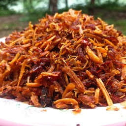 บาราฉ่อง น้ำพริกผัด ไก่ฉีก Fried Chili with Dried Chicken