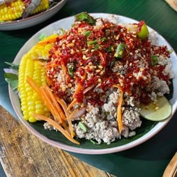 ยำหมูยอหมูสับ