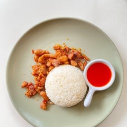 ข้าวไก่ทอดน้ำปลา
