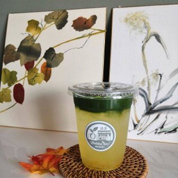 matcha with yuzu