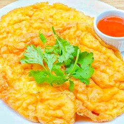 ไข่เจียวหมูสับเป็นกับข้าว 2 ใบ