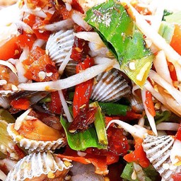 ตำหอยแครง