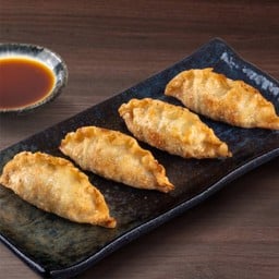 เกี๊ยวเกาหลีทอดกรอบไส้วุ้นเส้น หมูและผัก