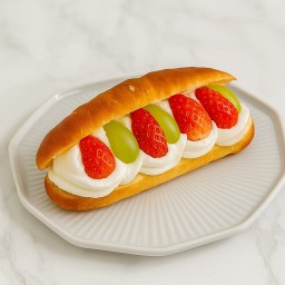 ขนมปังเกลือสตอเบอรี่ไซมัสคัส Strawberry shine muscat shiopan