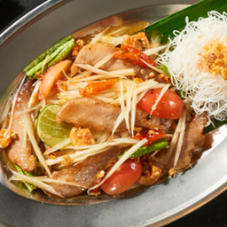ตำคอหมูย่าง