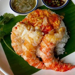 ข้าวหน้ากุ้งแกะ Shrimp Beauty - ม.หอการค้า