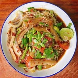 ตำเส้นเล็ก หมึกกรอบ