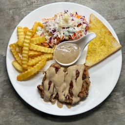 สเต็กไก่พริกไทยดำ