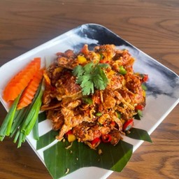 ปูนิ่มคั่วพริกเกลือ