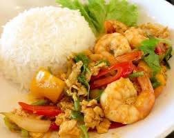 ข้าวราดผัดผงกระหรี่