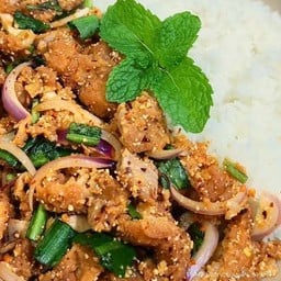 ข้าวยำไก่แซ่บๆ - หนูเบล
