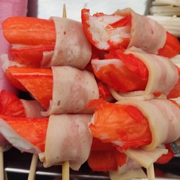 ปูอัดพันเบค่อน(หม่าล่า)