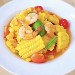 ตำข้าวโพดกุ้งลวก