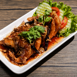 กุ้งทอดซอสมะขาม (กับข้าว)