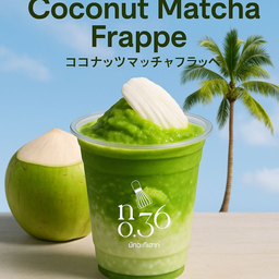 Coconut matcha frappe
