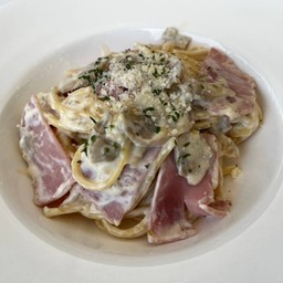 [อร่อยซ่ากับโค้ก] สปาเก็ตตี้คาโบนาร่า +  โค้ก ออริจินัล (ขวด) 