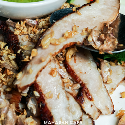 คอหมูทอด (กับข้าว)