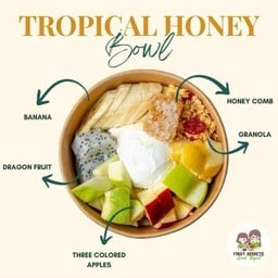 B1  Greek Bowl Tropical Honey  🍎🍏🍌