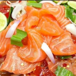 ยำแซลมอน นอร์เวย์สดๆ